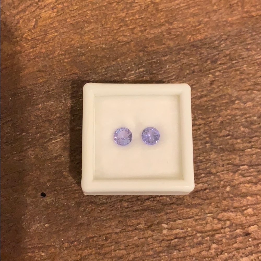 Two Tanzanite stones from Tanzania